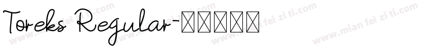 Toreks Regular字体转换